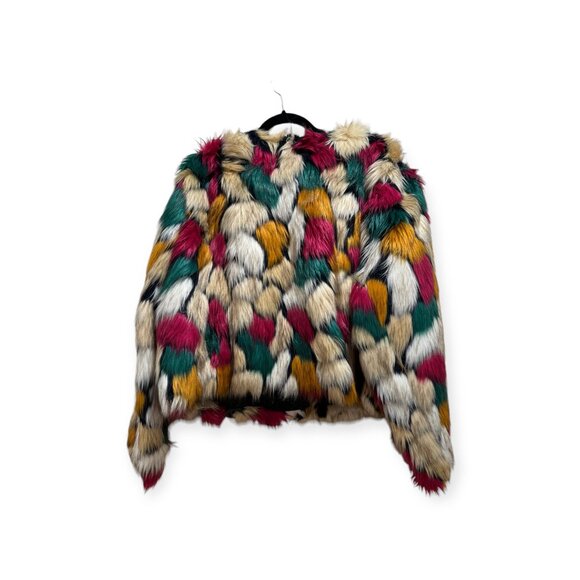 Eloquii festival rave winter multicolor plus size jacket - Picture 2 of 2
